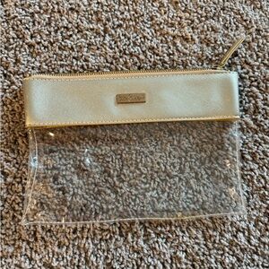 Lilly Pulitzer Gold and Clear Pouch
